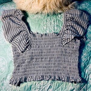 Anthropologie Maeve Stretchy Crop Top